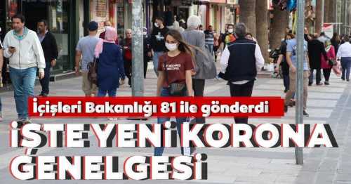 İçişleri Bakanlığı'ndan 81 İle maske genelgesi