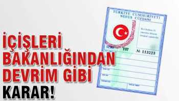 İçişleri'nden soyadı düzenlemesi