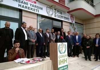 İHH GENEL BAŞKANI ÇORUM’DA ŞUBESİNİ AÇTI