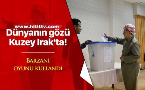 IKBY Başkan Mesud Barzani oyunu kullandı
