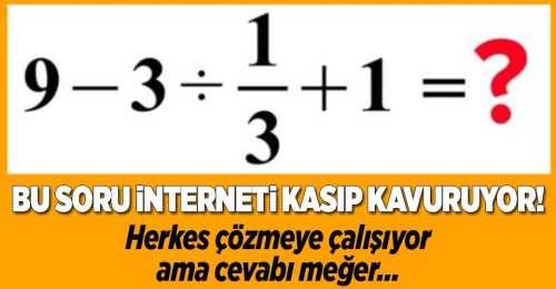 İnterneti kasıp kavuran o soru