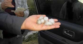 İskilip / Eskiköy’de Yarım Metre Dolu Yağdı