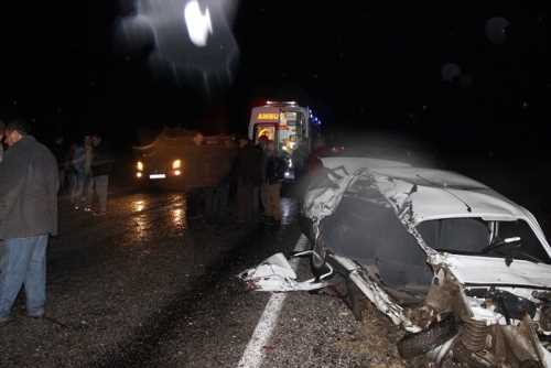 İskilip-Çorum yolunda Trafik kazasında 1 ölü-1 yaralı
