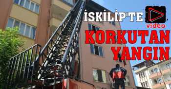 İskilip Müftülüğü binasında çıkan yangın