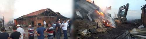 İskilip'te Yanan Saman Balyeleri korkuttu