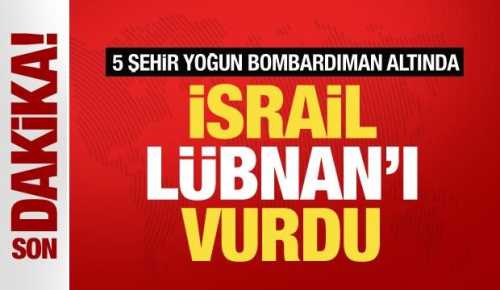 İsrail’den Lübnan’a Yoğun Hava Saldırıları