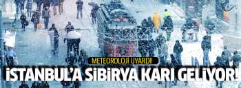 İstanbul'a şimdi Sibirya karı geliyor!