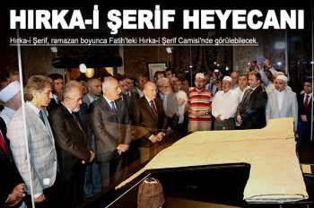 İstanbul'da Hırka-i Şerif ziyarete açıldı