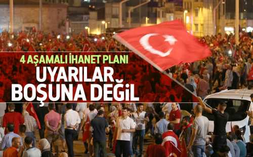 İşte Cuntacıların 4 aşamalı ihanet planı