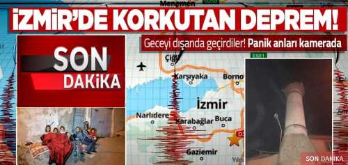 İzmir'de 4.9 büyüklüğünde deprem meydana geldi