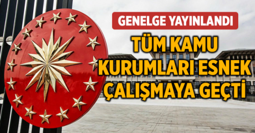 Kamu çalışanlarına uzaktan çalışma genelgesi