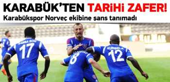 Karabük spor'dan  tarihi zafer