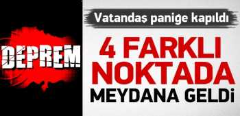 Karadeniz, Mersin ve Adana'da deprem 