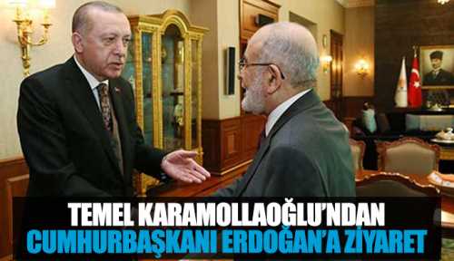 Karamollaoğlu’ndan Cumhurbaşkanı Erdoğan’a ziyaret