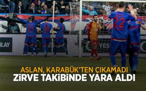 Kardemir Karabükspor-Galatasaray: 2-1