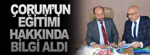 Kavuncu, İl Milli Eğitim Müdürlüğü’nü ziyaret etti