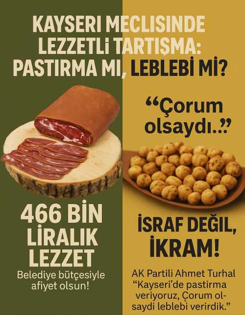 Kayseri BB Meclisinde Lezzetli Tartışma Pastırma mı? Leblebi mi?