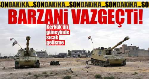 KERKÜK OPERASYONU BAŞLADI! PEŞMERGE ÇEKİLİYOR