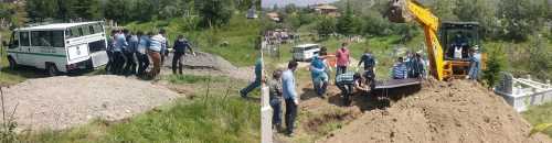 KKKA'dan ölen yaşlı adam toprağa verildi