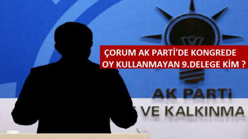 KONGREDE, "KUTLU YÜRÜYÜŞE DEVAM"  OYU KULLANMAYAN AK PARTİLİ DELEGE 