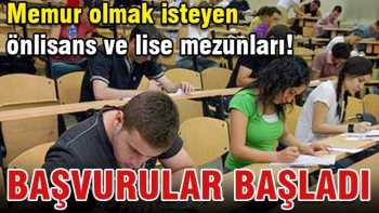 KPSS önlisans ve ortaöğretim başvuruları başladı