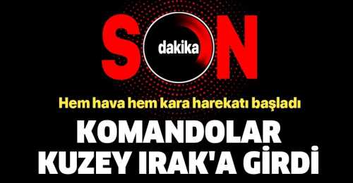 Kuzey Irak'a hava harekatı başladı