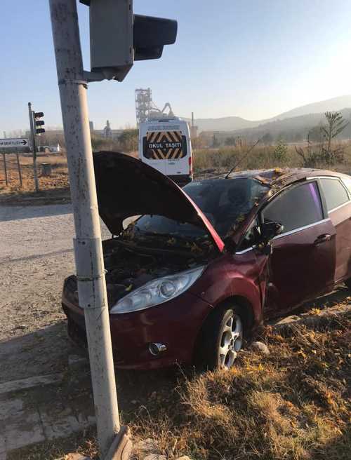 Maddi hasarlı Trafik kazası