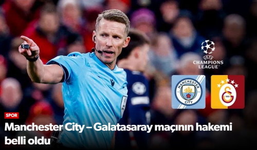 Manchester City – Galatasaray Maçı Çarşamba Günü