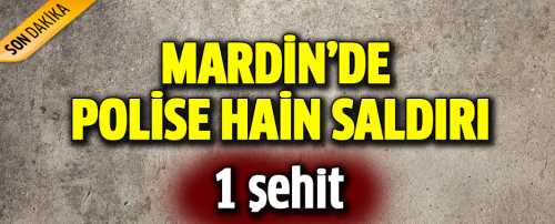 Mardin'de polise saldırı: 1 şehit 2 yaralı
