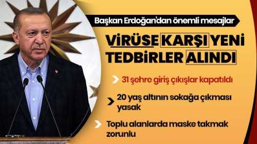 Maske zorunlu oldu ve 20 yaş altına sokağa çıkma yasağı var