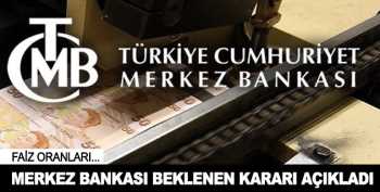 MB Politika faizini sabit tuttu