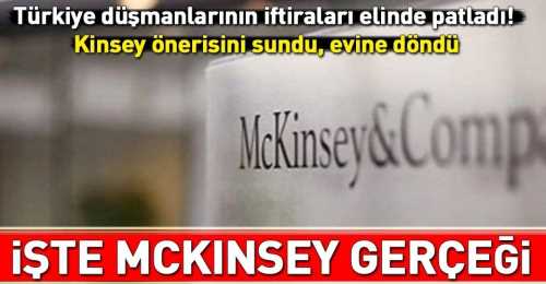McKinsey önerisini sundu Evine döndü