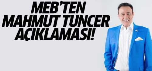 MEB, Mahmut Tuncer açıklaması yaptı