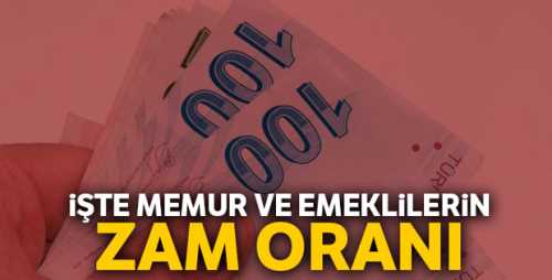 Memur ve Emeklilerin 2020 zam oranı!