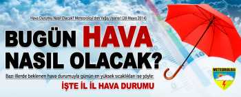 Meteoroloji'den Yağış Uyarısı! (28 Mayıs 2014)Çarşamba