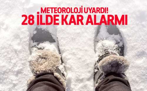 Meteoroloji Genel Müdürlüğü, 28 il için kuvvetli kar yağışı uyarısı yaptı