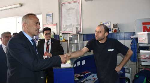 MHP adayı Aras’a sanayi esnafı yoğun ilgi gösterdi