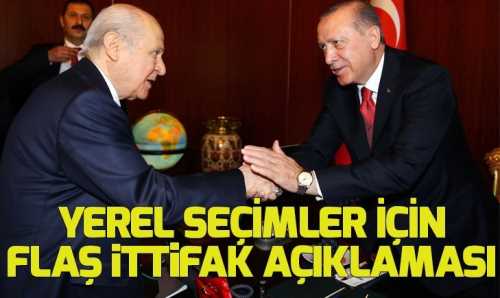 MHP-Ak Parti'de yerel seçimler için ittifak sinyali