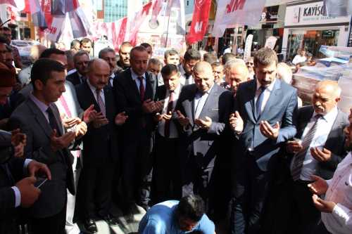 MHP ÇORUM TEŞKİLATI YENİ İL BİNASINI  DUALARLA AÇTI