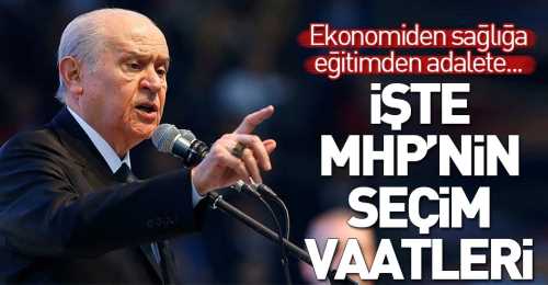 MHP seçim beyannamesini açıkladı
