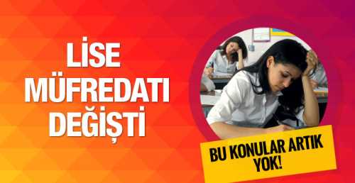 Milli Eğitim Bakanlığı lise kademesinde okutulan 110 ders kitabından 95'ini inceledi. Güncellenen kitaplar, 2016-2017 eğitim ve öğretim yılında kullanılacak