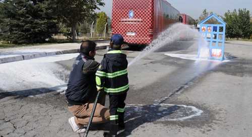 Miniklerin Yangın Tatbikatı