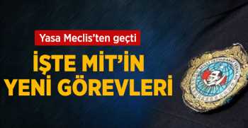 MİT Kanunu  Meclis'ten geçti