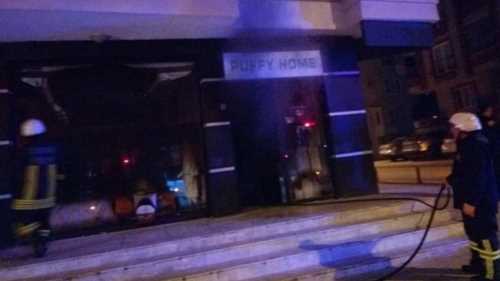 Mobilya mağazasında yangın