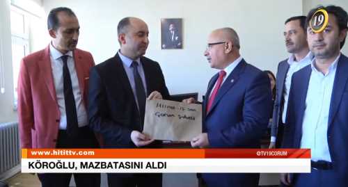 Mustafa Köroğlu Mazbatasını aldı