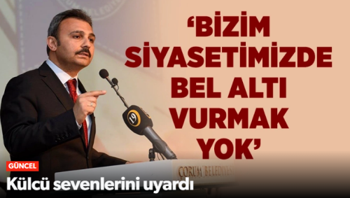 Muzaffer Külcü Belaltı Ahlaksız Siyasete Müsade Etmem