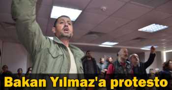 Nükleer karşıtı eylemciden, Bakan Yılmaz'a  protesto 