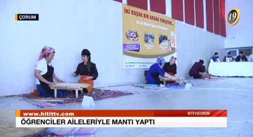 Öğrenciler Aileleriyle Mantı Yaptı