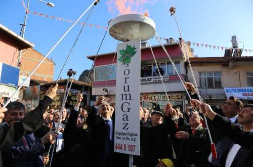 OSMANCIK DOĞAL GAZA KAVUŞTU