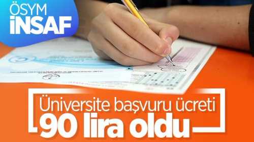 ÖSYM, YKS başvuru ücretleri 90 TL oldu